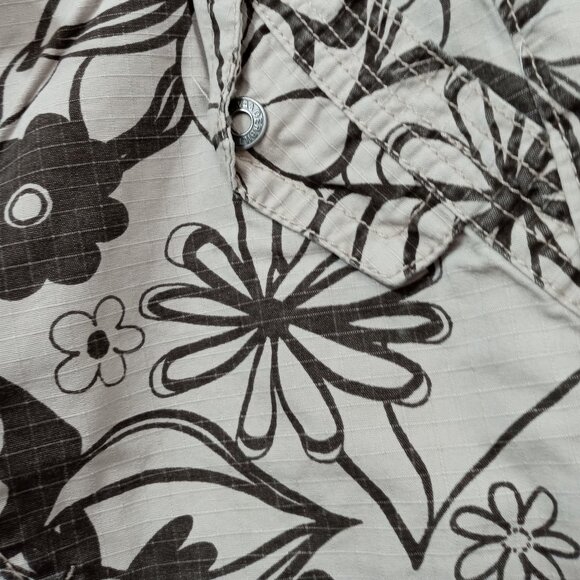 GLORIA VANDERBILT FLORAL CAPRIS 100% COTTON 5 POCKET DESIGN SIZE 14 - Picture 8 of 11